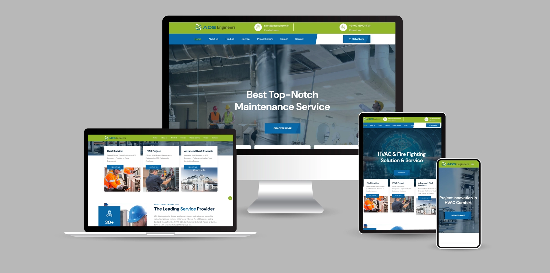 ADS Engineers – HVAC & Electro-Mechanical Engineering Services Website