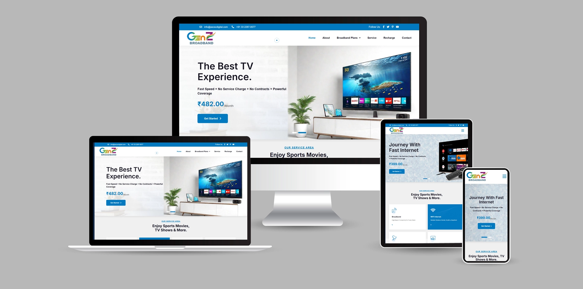 ASCSC Digital – Satellite Communication & Broadband Solutions Website